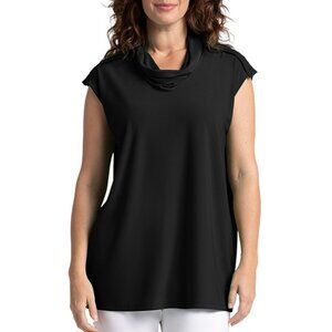 Sympli - Convoy Sleeveless Funnel Top - Black - Women's Size 12 - NWT